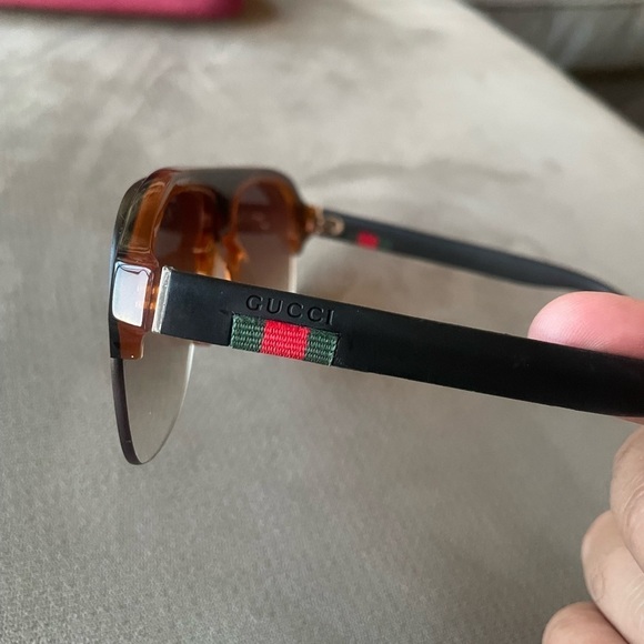 Vintage Gucci Black and Brown Gradient Sunglasses main image 5